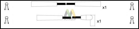 Motaquip LDRL1327 - Комплект проводів запалювання autocars.com.ua