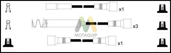 Motaquip LDRL1384 - Комплект проводів запалювання autocars.com.ua