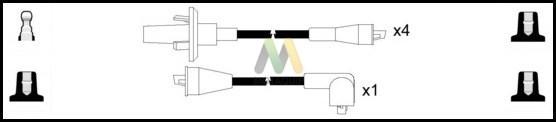 Motaquip LDRL1394 - Комплект проводів запалювання autocars.com.ua