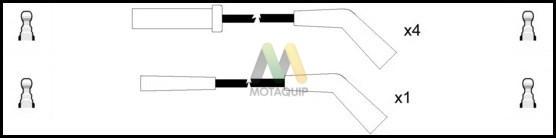 Motaquip LDRL1401 - Комплект проводів запалювання autocars.com.ua