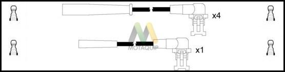 Motaquip LDRL150 - Комплект проводов зажигания autodnr.net