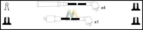 Motaquip LDRL1591 - Комплект проводов зажигания autodnr.net