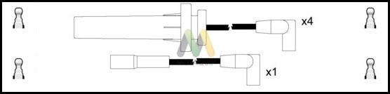 Motaquip LDRL1650 - Комплект проводів запалювання autocars.com.ua