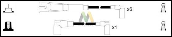 Motaquip LDRL1679 - Комплект проводов зажигания autodnr.net