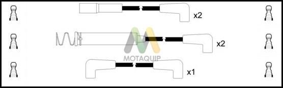 Motaquip LDRL1721 - Комплект проводів запалювання autocars.com.ua