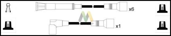 Motaquip LDRL1832 - Комплект проводів запалювання autocars.com.ua