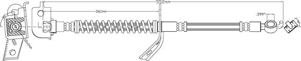 Motaquip LVBH1485 - Гальмівний шланг autocars.com.ua