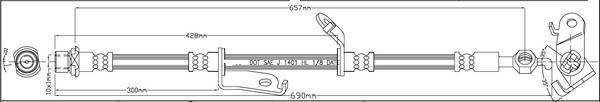 Motaquip LVBH1529 - Гальмівний шланг autocars.com.ua