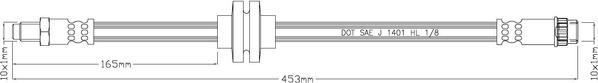 Motaquip LVBH1608 - Гальмівний шланг autocars.com.ua