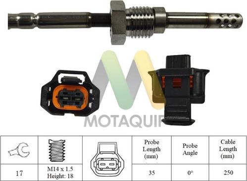 Motaquip LVET370 - Датчик, температура вихлопних газів autocars.com.ua