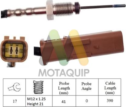 Motaquip LVET385 - Датчик, температура вихлопних газів autocars.com.ua