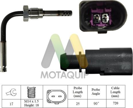 Motaquip LVET399 - Датчик, температура выхлопных газов autodnr.net