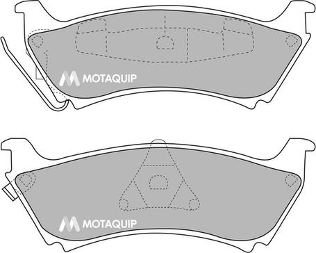 Motaquip LVXL1075 - Гальмівні колодки, дискові гальма autocars.com.ua