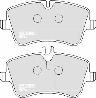 Motaquip LVXL1076 - Гальмівні колодки, дискові гальма autocars.com.ua