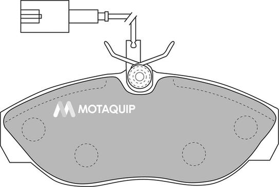 Motaquip LVXL1091 - Гальмівні колодки, дискові гальма autocars.com.ua