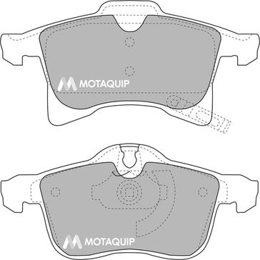 Motaquip LVXL1116 - Гальмівні колодки, дискові гальма autocars.com.ua