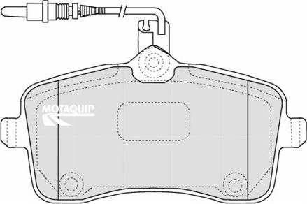 Motaquip LVXL1161 - Гальмівні колодки, дискові гальма autocars.com.ua