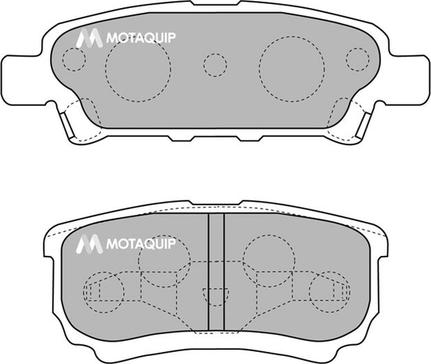 Motaquip LVXL1218 - Тормозные колодки, дисковые, комплект autodnr.net