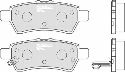 Motaquip LVXL1223 - Гальмівні колодки, дискові гальма autocars.com.ua