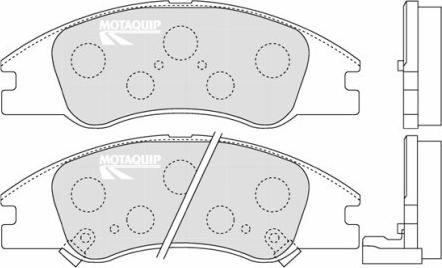 Motaquip LVXL1232 - Гальмівні колодки, дискові гальма autocars.com.ua