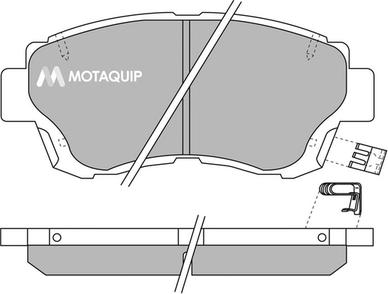 Motaquip LVXL124 - Гальмівні колодки, дискові гальма autocars.com.ua