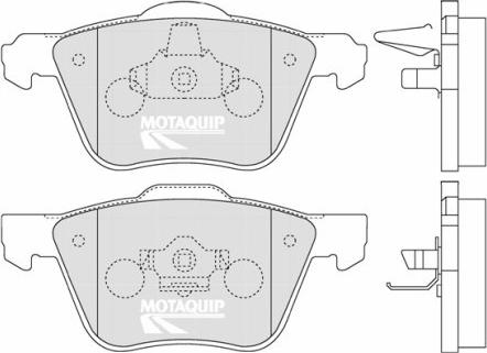 Motaquip LVXL1255 - Гальмівні колодки, дискові гальма autocars.com.ua