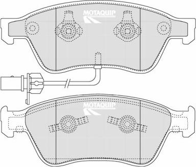 Motaquip LVXL1263 - Гальмівні колодки, дискові гальма autocars.com.ua