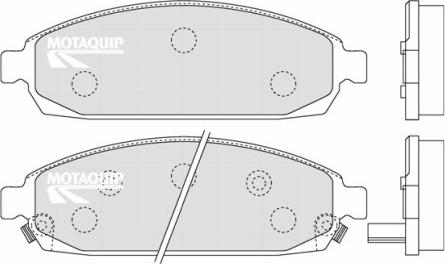 Motaquip LVXL1286 - Гальмівні колодки, дискові гальма autocars.com.ua