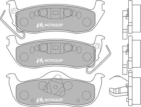 Motaquip LVXL1297 - Гальмівні колодки, дискові гальма autocars.com.ua