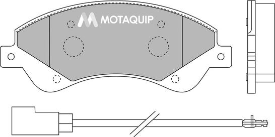 Motaquip LVXL1302 - Тормозные колодки, дисковые, комплект autodnr.net