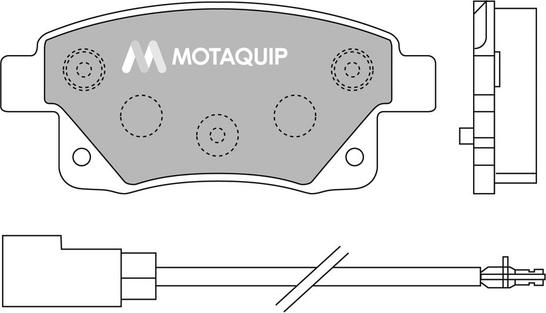 Motaquip LVXL1303 - Гальмівні колодки, дискові гальма autocars.com.ua