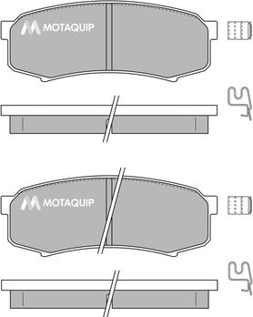 Motaquip LVXL131 - Гальмівні колодки, дискові гальма autocars.com.ua