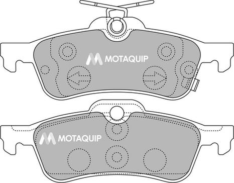 Motaquip LVXL1322 - Гальмівні колодки, дискові гальма autocars.com.ua