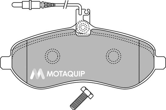 Motaquip LVXL1342 - Гальмівні колодки, дискові гальма autocars.com.ua