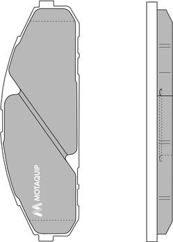 Motaquip LVXL149 - Тормозные колодки, дисковые, комплект autodnr.net