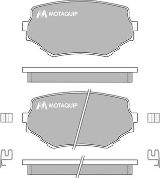Motaquip LVXL161 - Гальмівні колодки, дискові гальма autocars.com.ua