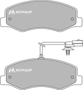 Motaquip LVXL1637 - Гальмівні колодки, дискові гальма autocars.com.ua