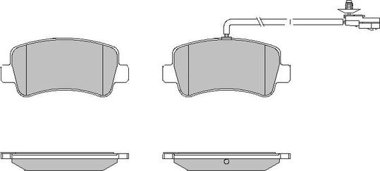 Motaquip LVXL1638 - Тормозные колодки, дисковые, комплект autodnr.net