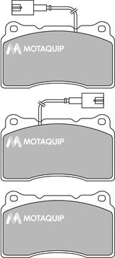 Motaquip LVXL1675 - Гальмівні колодки, дискові гальма autocars.com.ua