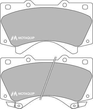 Motaquip LVXL1701 - Гальмівні колодки, дискові гальма autocars.com.ua