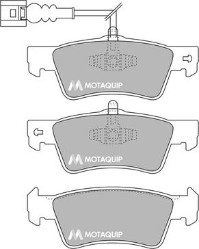 Motaquip LVXL1706 - Гальмівні колодки, дискові гальма autocars.com.ua