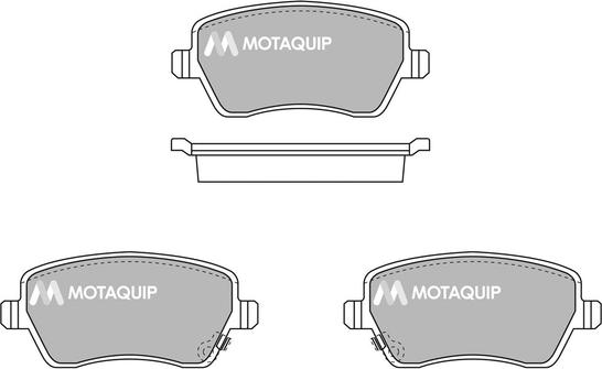 Motaquip LVXL1710 - Тормозные колодки, дисковые, комплект autodnr.net