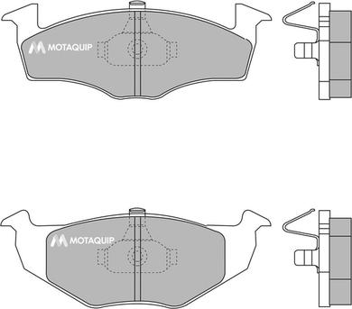 Motaquip LVXL187 - Гальмівні колодки, дискові гальма autocars.com.ua