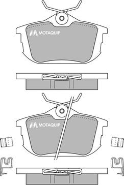 Motaquip LVXL188 - Тормозные колодки, дисковые, комплект autodnr.net