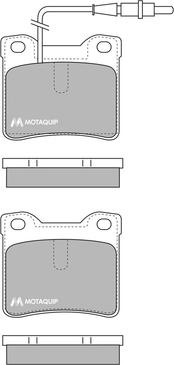 Motaquip LVXL189 - Тормозные колодки, дисковые, комплект autodnr.net