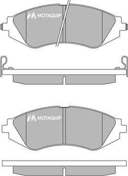 Motaquip LVXL222 - Гальмівні колодки, дискові гальма autocars.com.ua