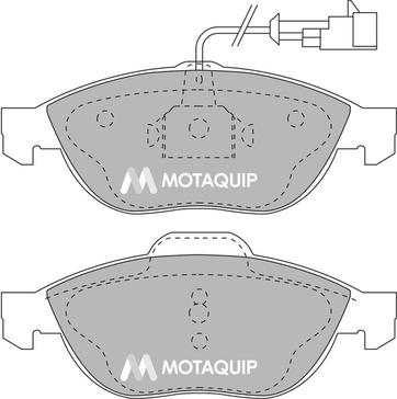 Motaquip LVXL237 - Гальмівні колодки, дискові гальма autocars.com.ua