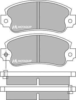 Motaquip LVXL324 - Гальмівні колодки, дискові гальма autocars.com.ua