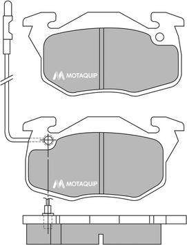 Motaquip LVXL348 - Гальмівні колодки, дискові гальма autocars.com.ua