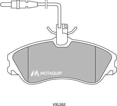 Motaquip LVXL352 - Гальмівні колодки, дискові гальма autocars.com.ua